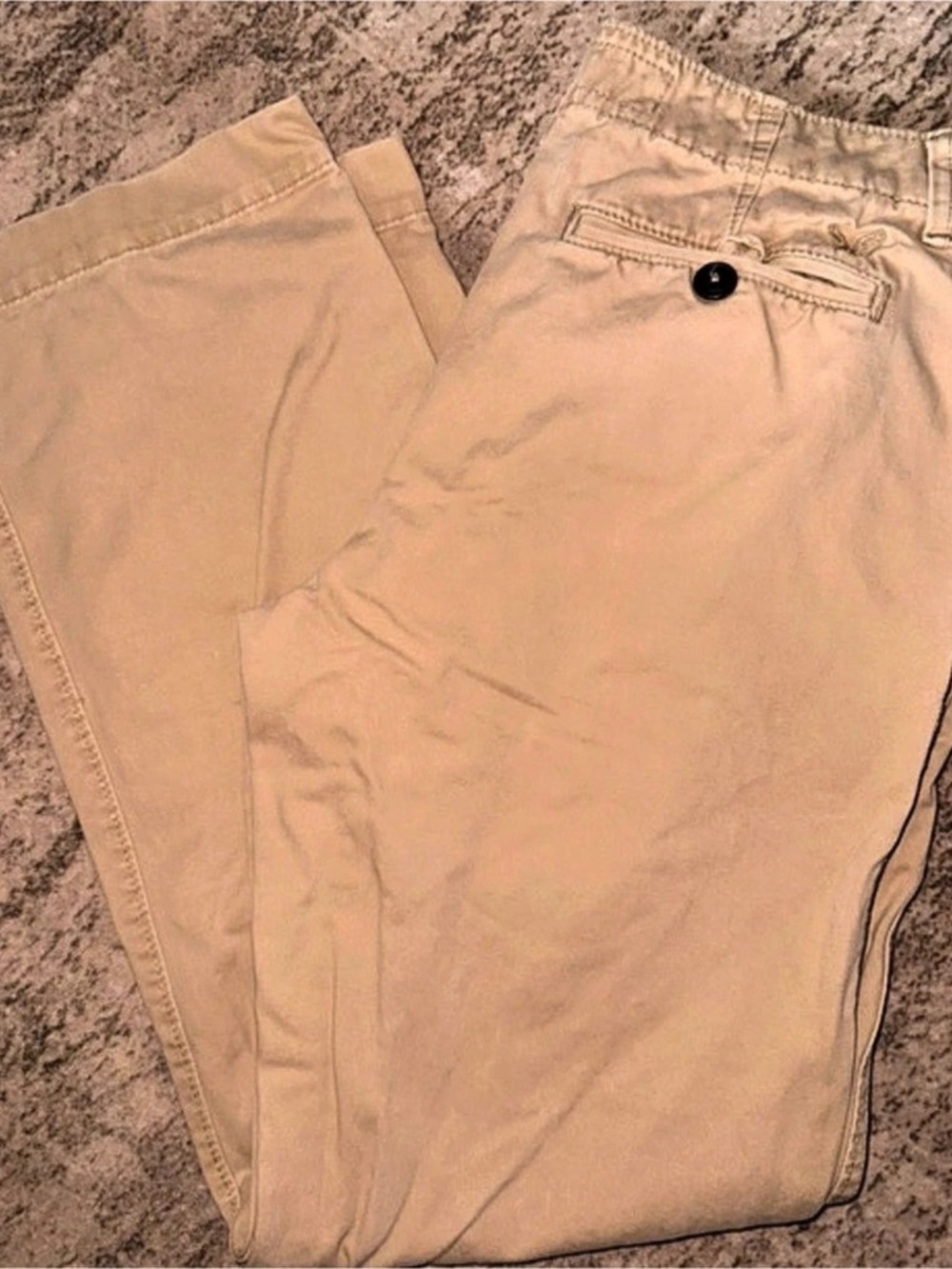 American Eagle Outfitters Relaxed Straight Leg Pants in Beige 31x32